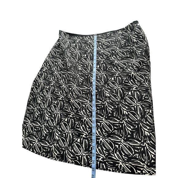 Lafayette 148 Plus Black White Office Work Career Linen Blend A-Line Skirt 18 - Picture 7 of 7